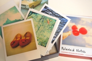 polaroid note cards.