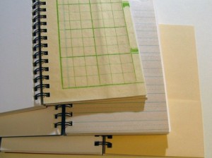 letterpress sketchbook, pages.